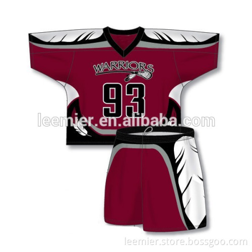 Team wear lacrosse jerseys and shorts